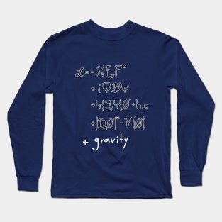 Standard Model Equation Corrected Long Sleeve T-Shirt